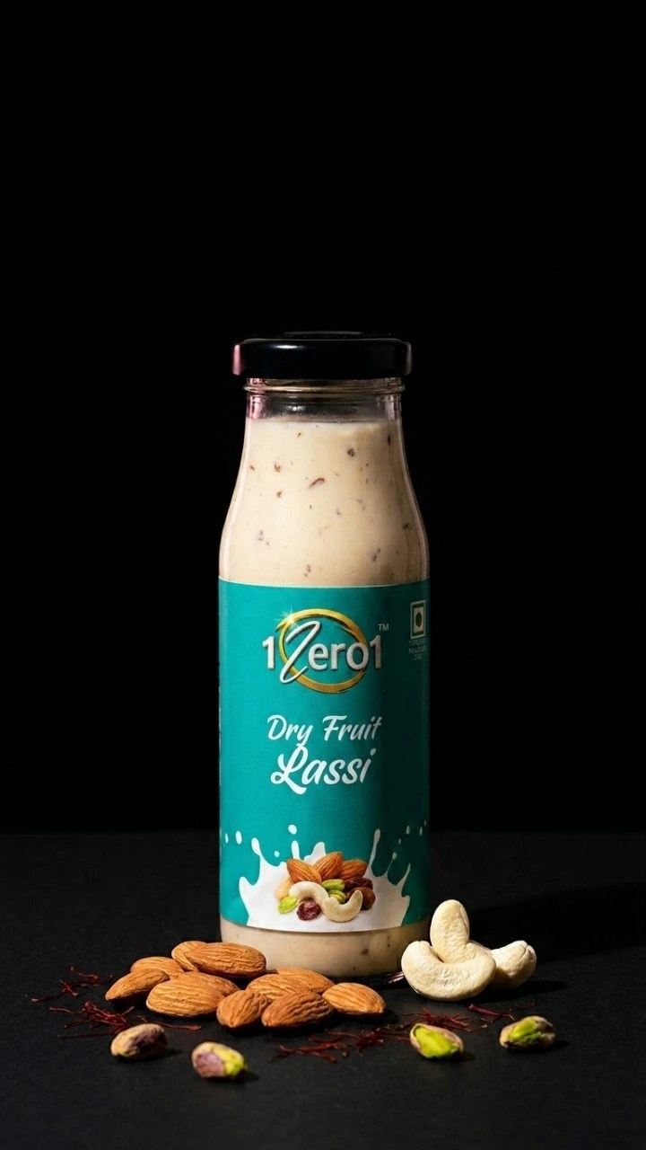 1Zero1 dry fruit  lassi bottle