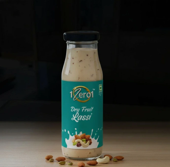 1Zero1 dry fruit  lassi bottle